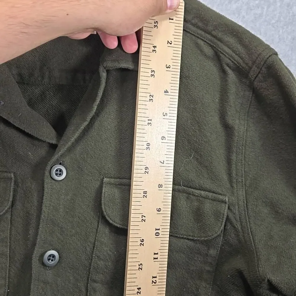 Madewell Shirt Easy Fit Work Men’s Size Medium Heavy flannel Shacket - Picture 7 of 9